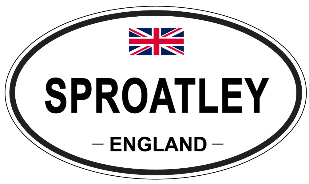 SPROATLEY, ENGLAND - Oval Sticker