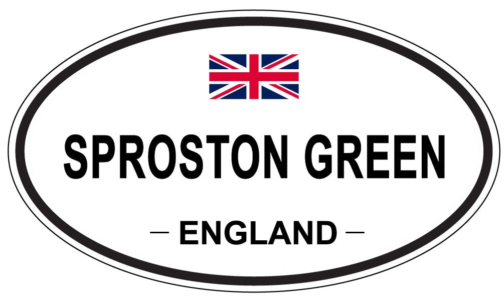 SPROSTON GREEN, ENGLAND - Oval Sticker