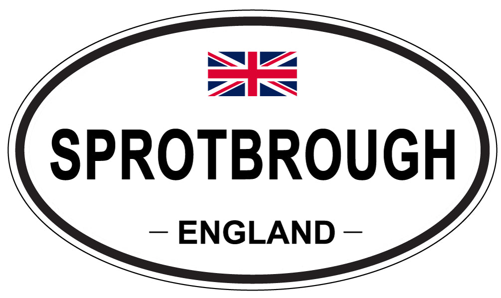 SPROTBROUGH, ENGLAND - Oval Sticker