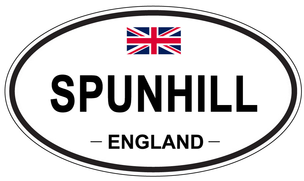 SPUNHILL, ENGLAND - Oval Sticker