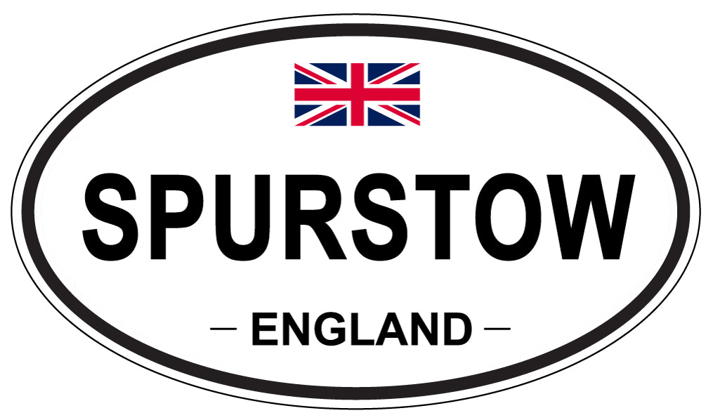 SPURSTOW, ENGLAND - Oval Sticker