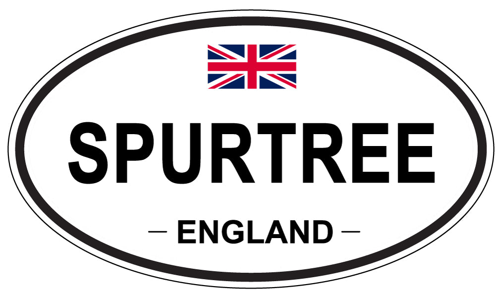 SPURTREE, ENGLAND - Oval Sticker