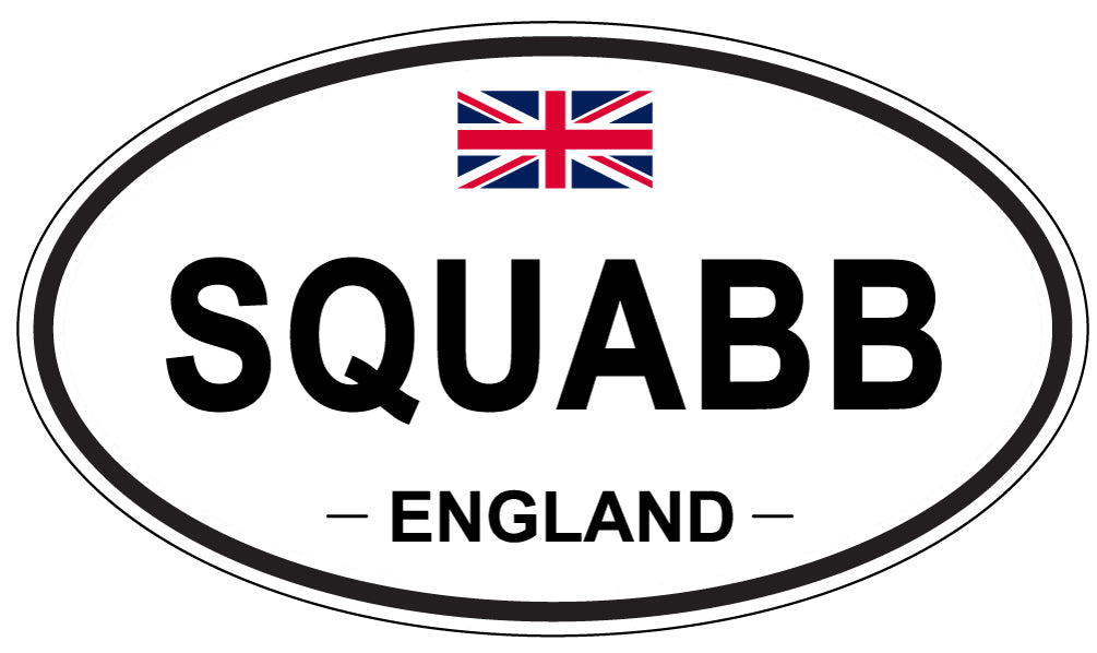 SQUABB, England - Oval Magnet