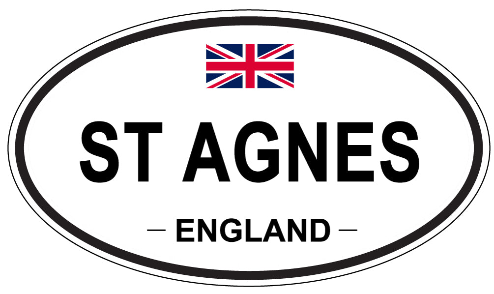 ST AGNES, ENGLAND - Oval Sticker