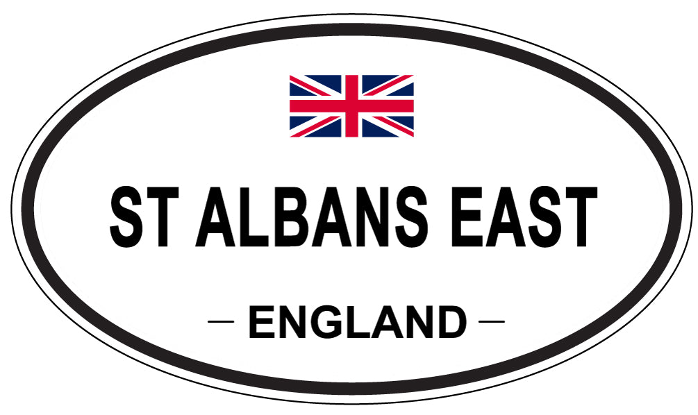 ST ALBANS EAST, ENGLAND - Oval Sticker
