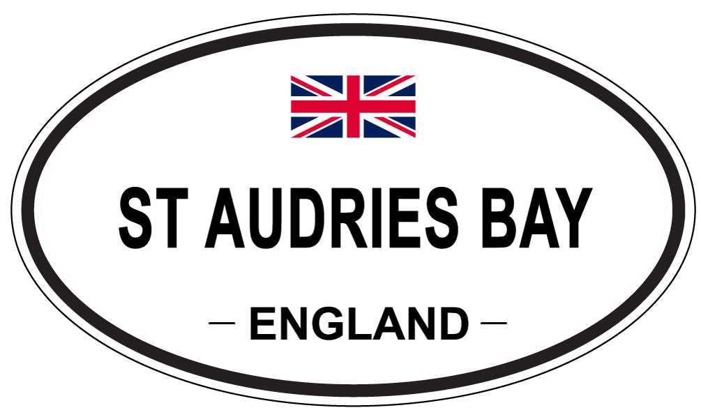 ST AUDRIES BAY, ENGLAND - Oval Sticker