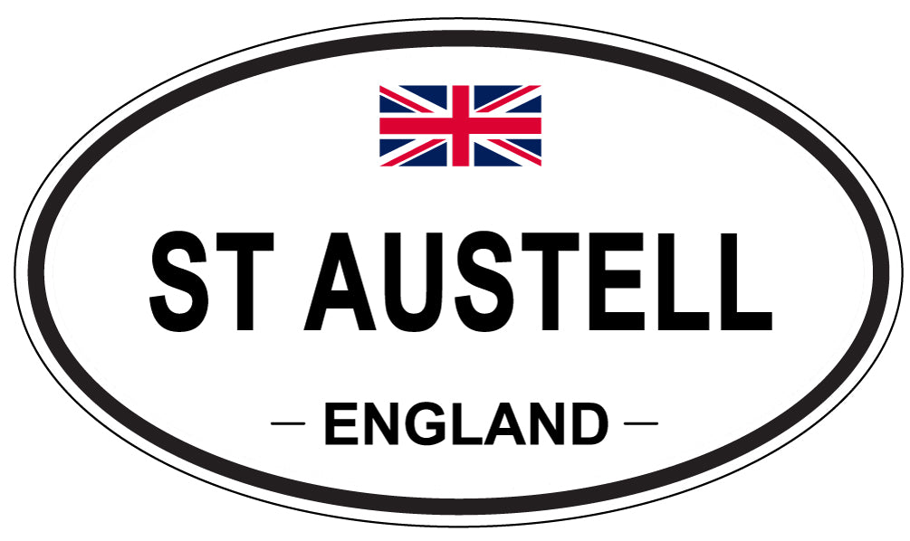 ST AUSTELL, ENGLAND - Oval Sticker
