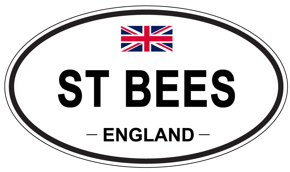 ST BEES, ENGLAND - Oval Sticker