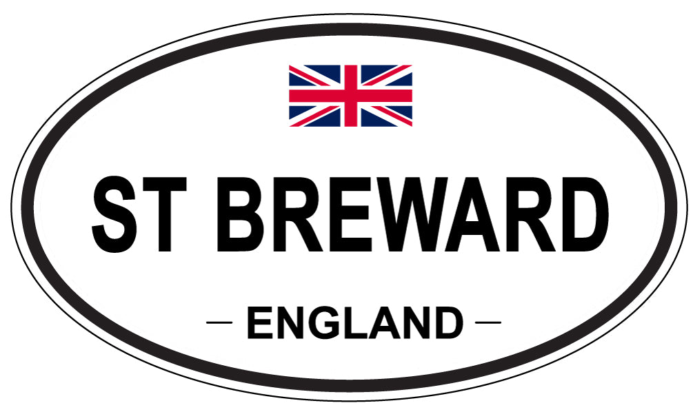 ST BREWARD, ENGLAND - Oval Sticker