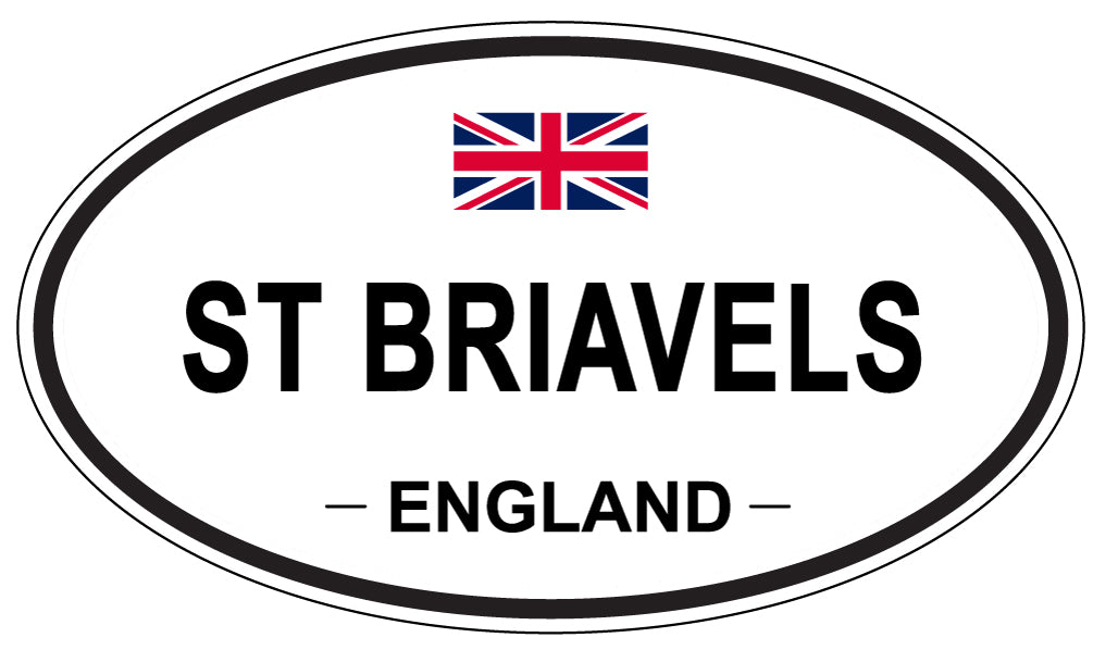 ST BRIAVELS, ENGLAND - Oval Sticker