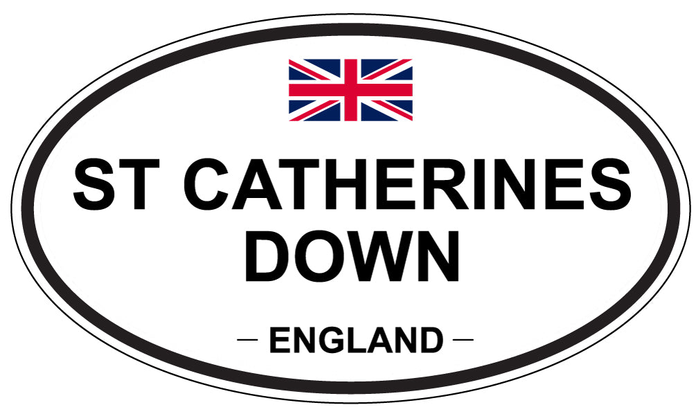 ST CATHERINES DOWN, England - Oval Magnet