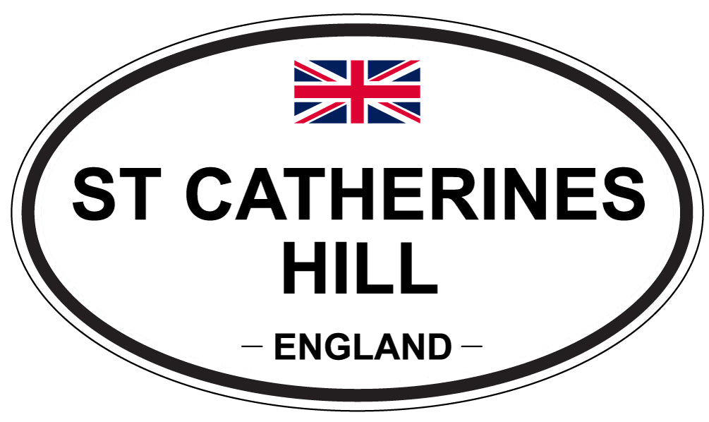 ST CATHERINES HILL, ENGLAND - Oval Sticker
