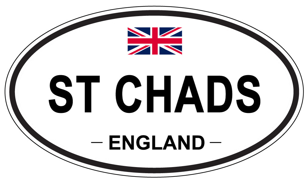 ST CHADS, ENGLAND - Oval Sticker