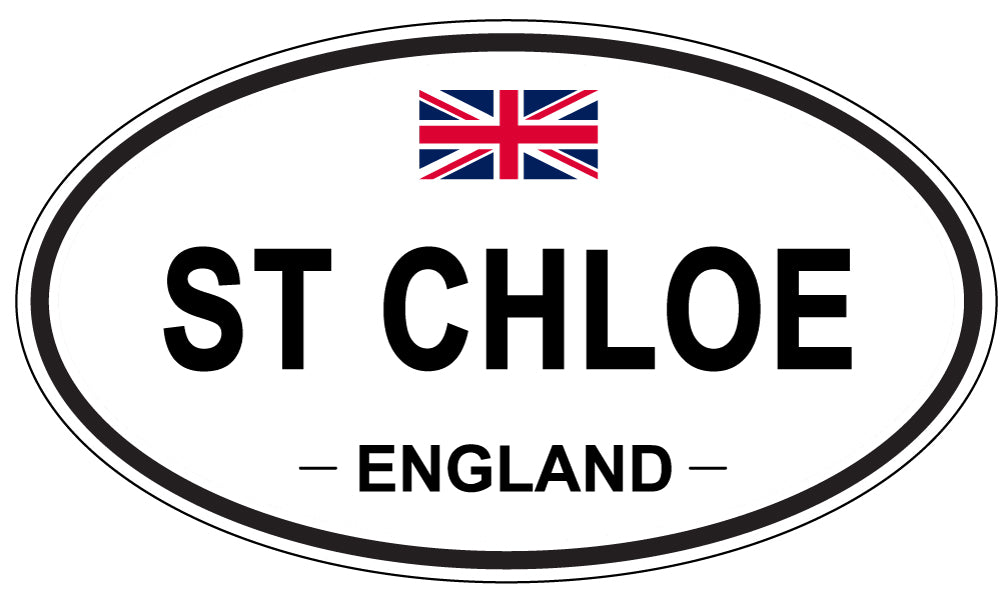 ST CHLOE, ENGLAND - Oval Sticker