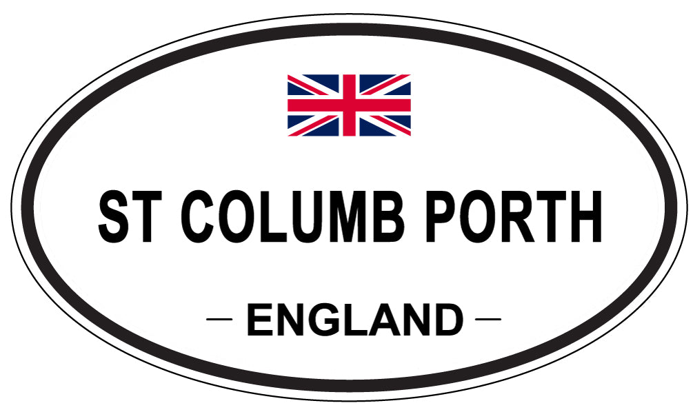 ST COLUMB PORTH, ENGLAND - Oval Sticker
