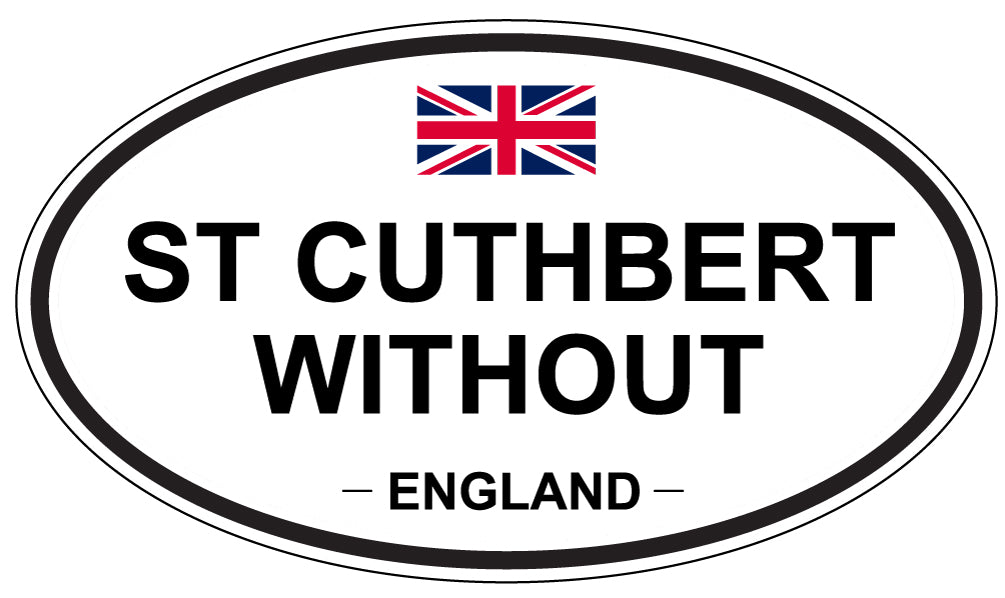 ST CUTHBERT WITHOUT, ENGLAND - Oval Sticker