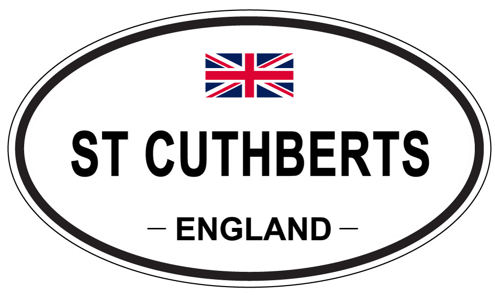 ST CUTHBERTS, ENGLAND - Oval Sticker