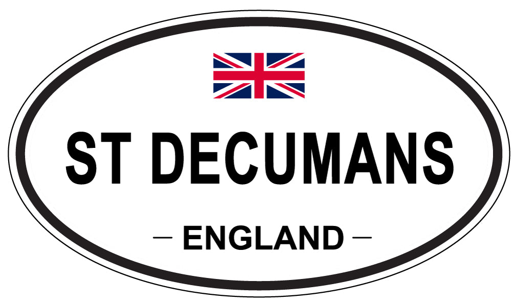ST DECUMANS, ENGLAND - Oval Sticker