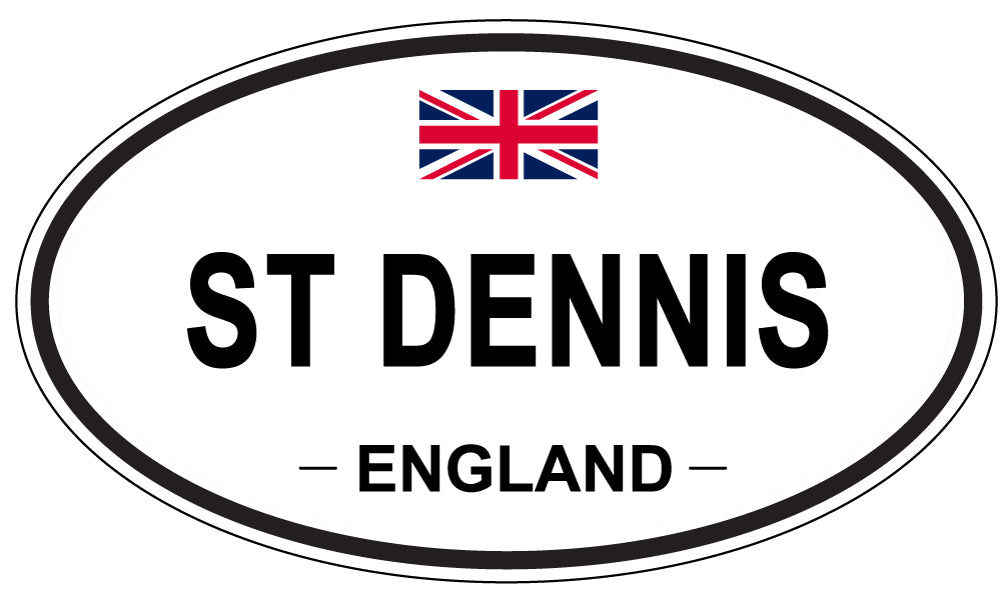 ST DENNIS, ENGLAND - Oval Sticker
