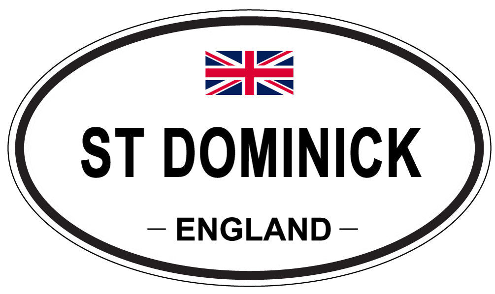 ST DOMINICK, ENGLAND - Oval Sticker