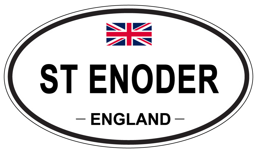 ST ENODER, ENGLAND - Oval Sticker
