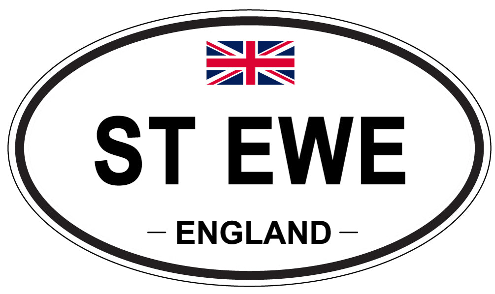 ST EWE, ENGLAND - Oval Sticker