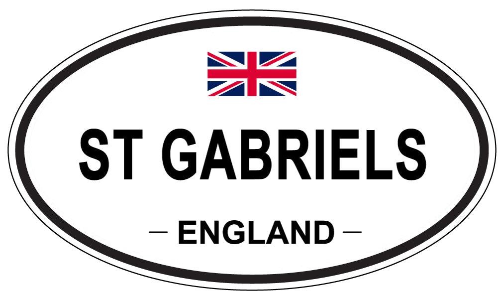 ST GABRIELS, ENGLAND - Oval Sticker