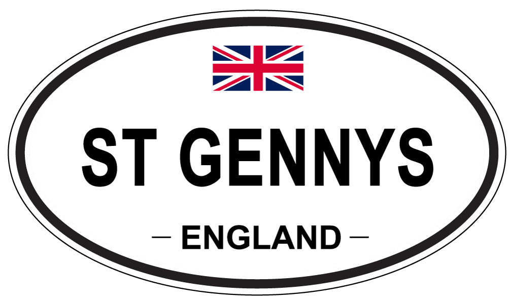 ST GENNYS, ENGLAND - Oval Sticker