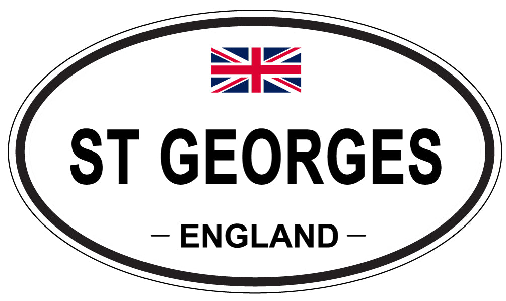 ST GEORGES, ENGLAND - Oval Sticker