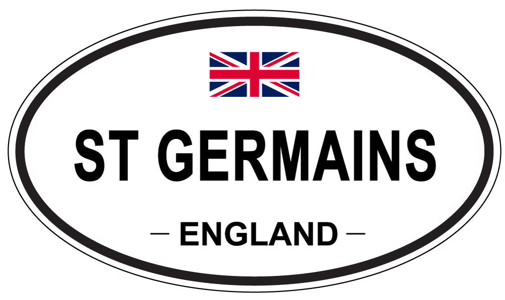ST GERMAINS, ENGLAND - Oval Sticker