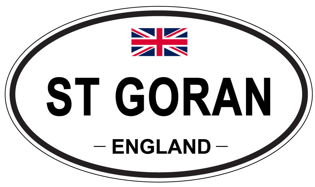 ST GORAN, ENGLAND - Oval Sticker