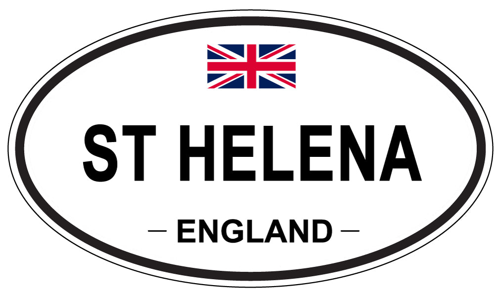 ST HELENA, ENGLAND - Oval Sticker