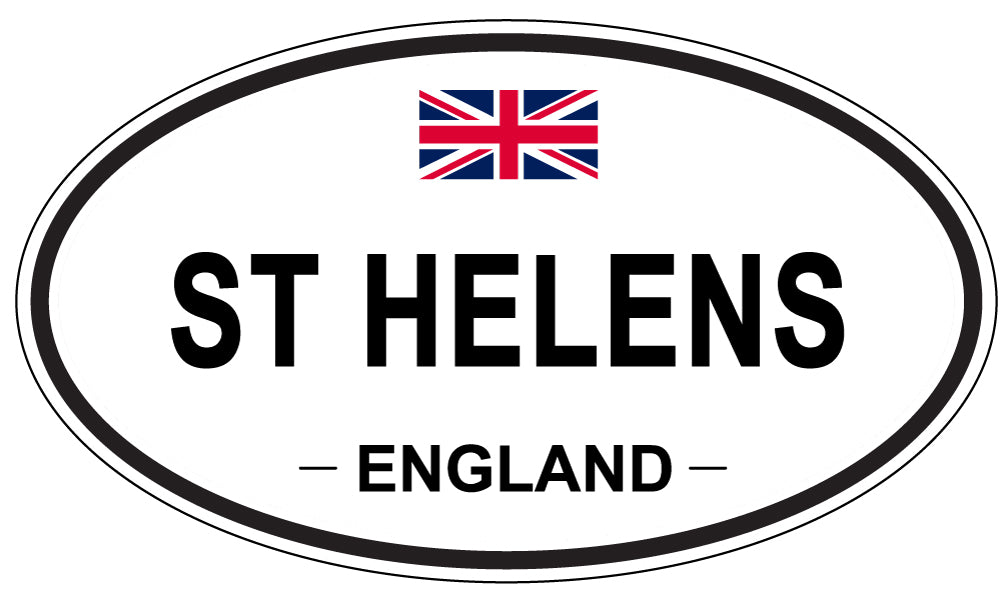 ST HELENS, ENGLAND - Oval Sticker