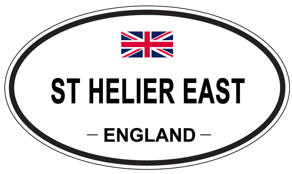 ST HELIER EAST, ENGLAND - Oval Sticker