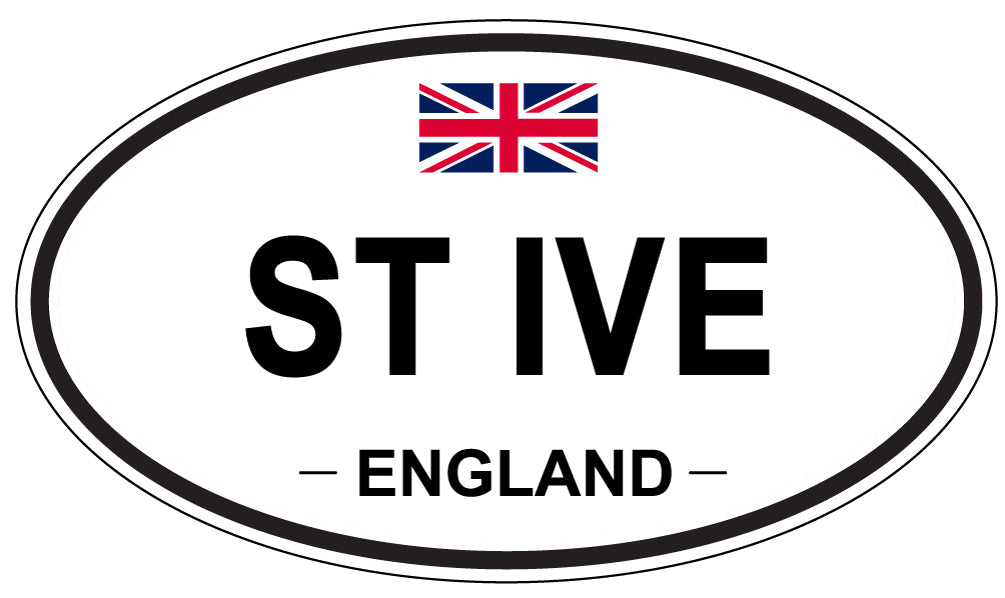 ST IVE, ENGLAND - Oval Sticker
