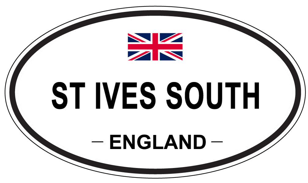 ST IVES SOUTH, ENGLAND - Oval Sticker