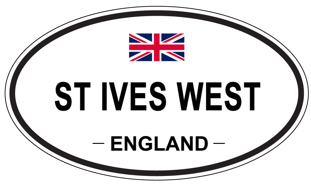 ST IVES WEST, ENGLAND - Oval Sticker