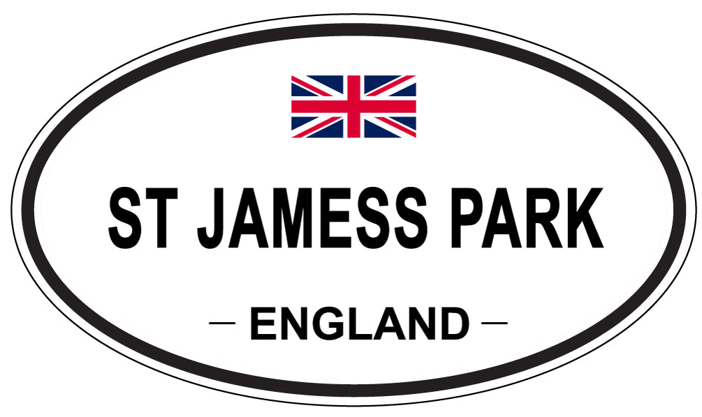 ST JAMESS PARK, ENGLAND - Oval Sticker