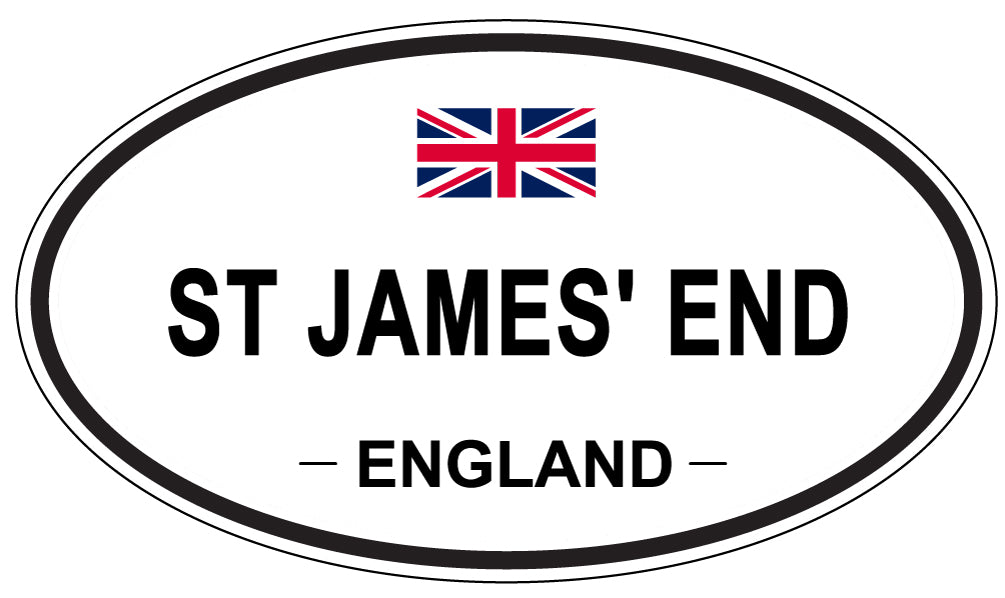 ST JAMES' END, ENGLAND - Oval Sticker