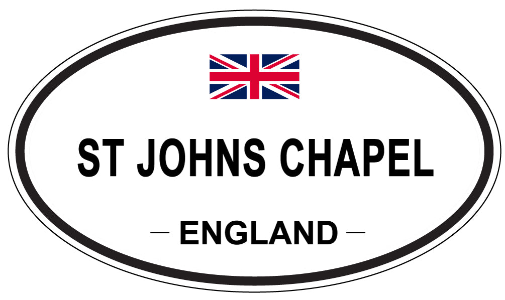 ST JOHNS CHAPEL, ENGLAND - Oval Sticker