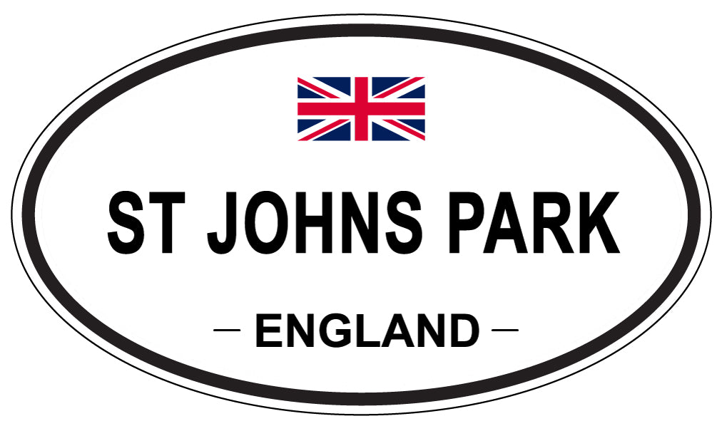 ST JOHNS PARK, ENGLAND - Oval Sticker