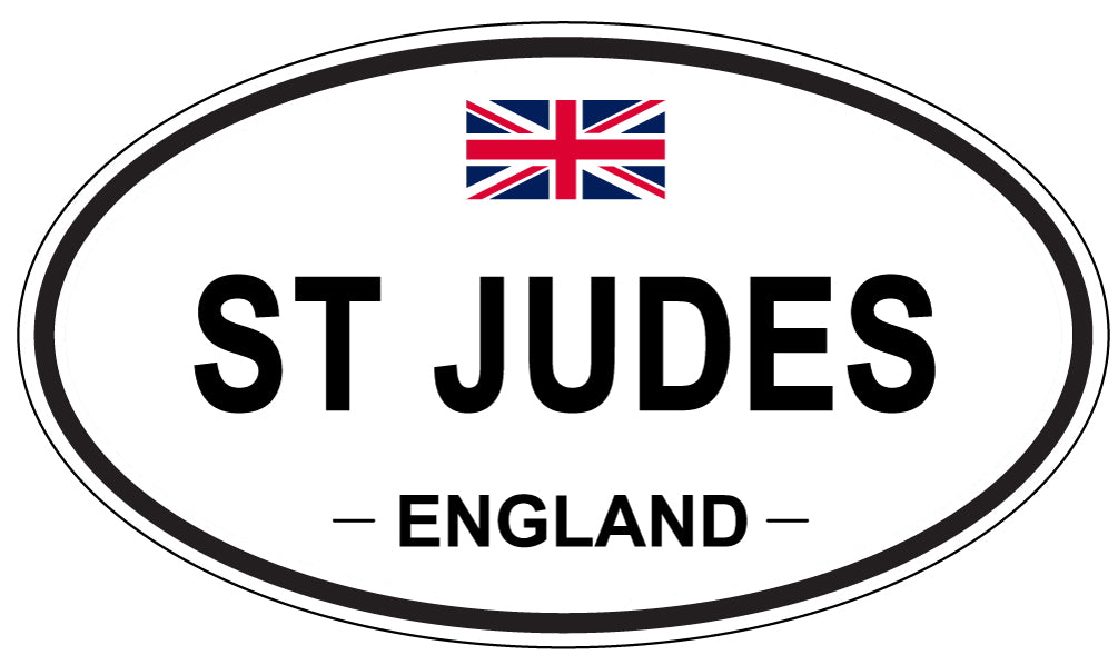 ST JUDES, ENGLAND - Oval Sticker