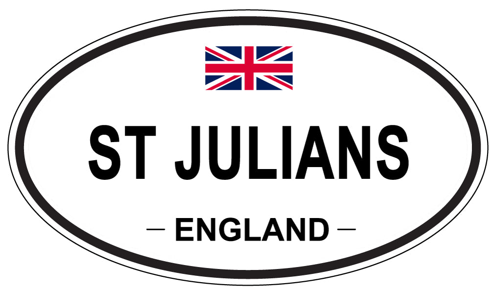 ST JULIANS, ENGLAND - Oval Sticker