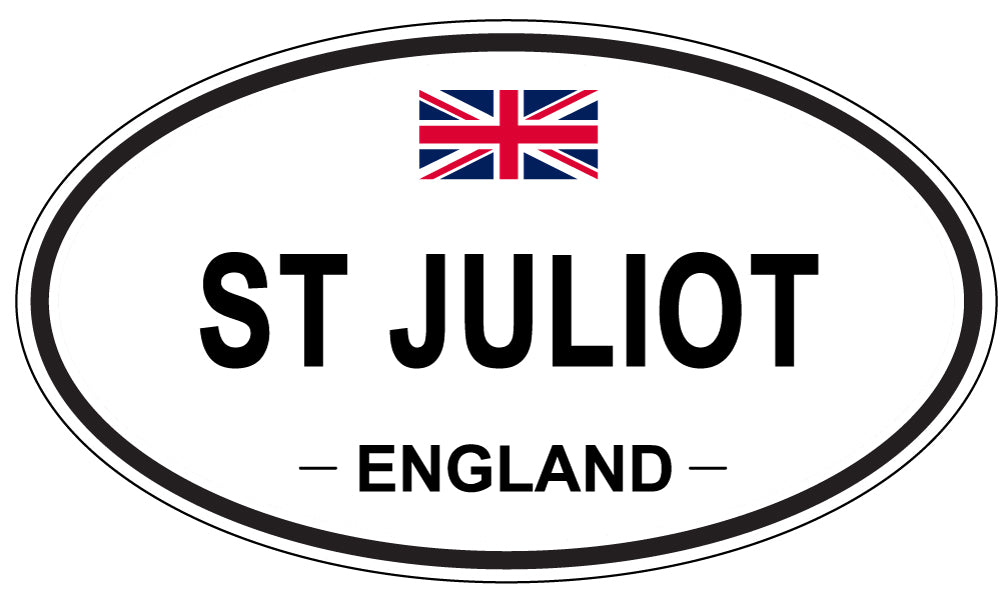 ST JULIOT, ENGLAND - Oval Sticker