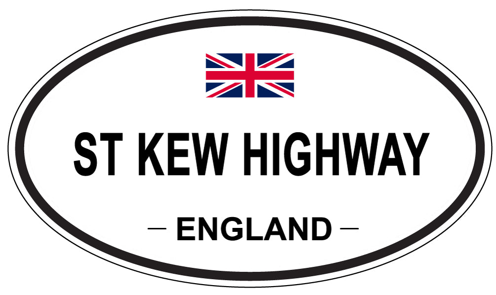 ST KEW HIGHWAY, ENGLAND - Oval Sticker