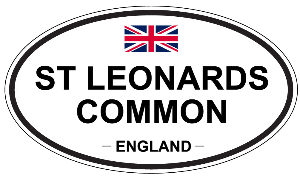 ST LEONARDS COMMON, ENGLAND - Oval Sticker