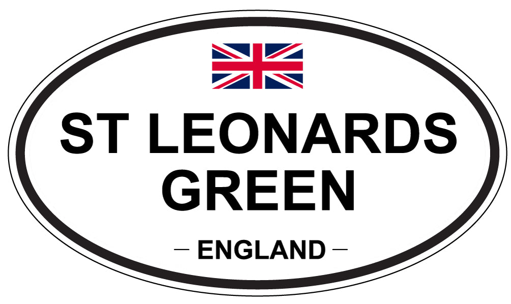 ST LEONARDS GREEN, ENGLAND - Oval Sticker