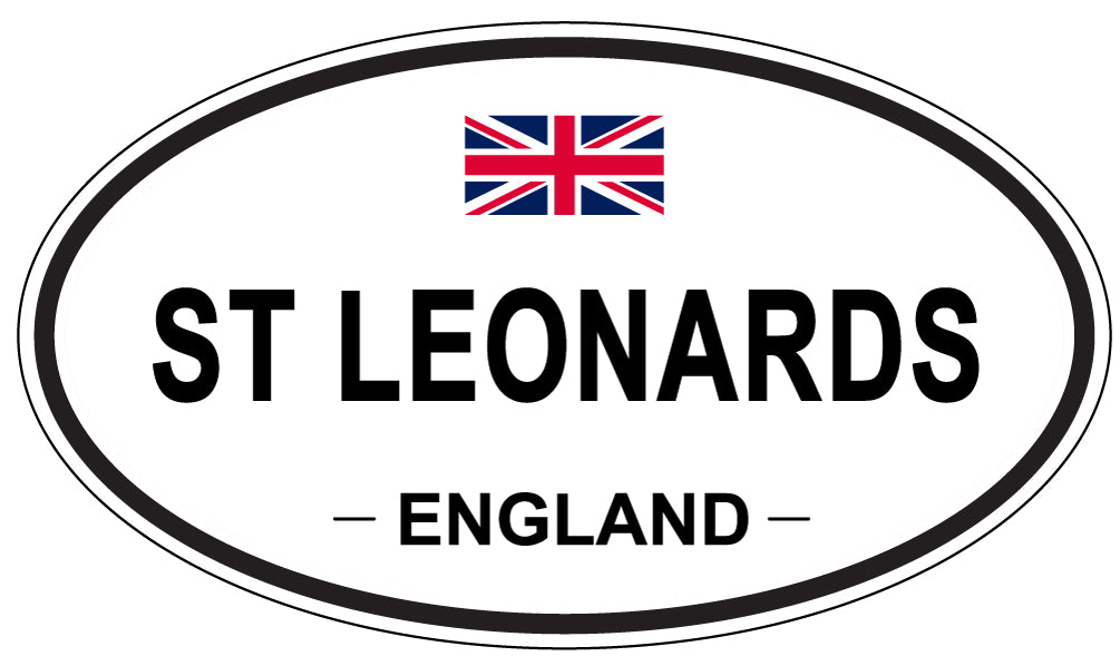 ST LEONARDS, ENGLAND - Oval Sticker
