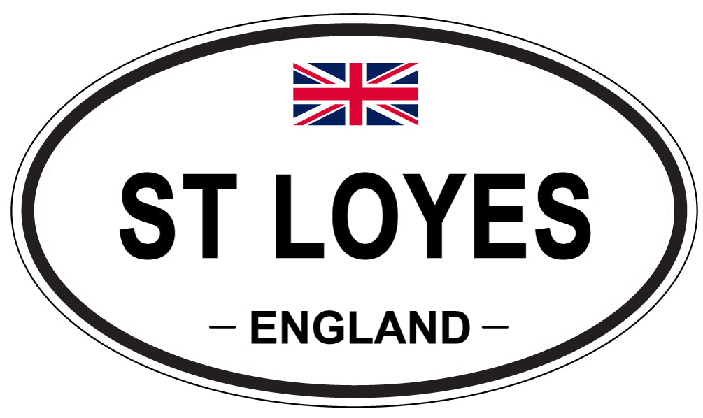 ST LOYES, ENGLAND - Oval Sticker
