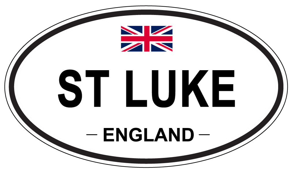 ST LUKE, ENGLAND - Oval Sticker